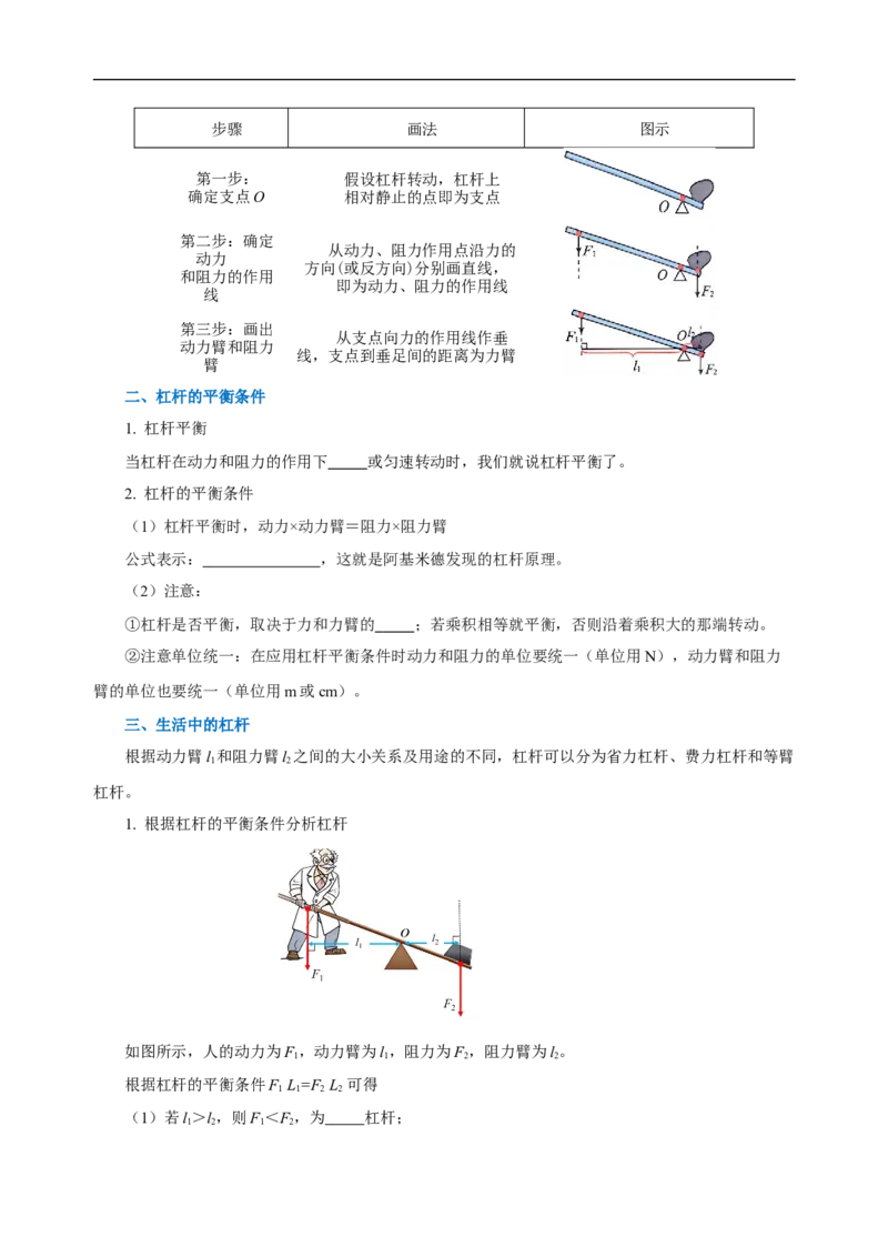 专题12简单机械（知识梳理+典例+练习）-2024物理中考一轮复习精品资料（学生版）_8、物理总复习_2024年中考复习资料_一轮复习_更新2024年中考物理一轮复习精品资料_配套练习