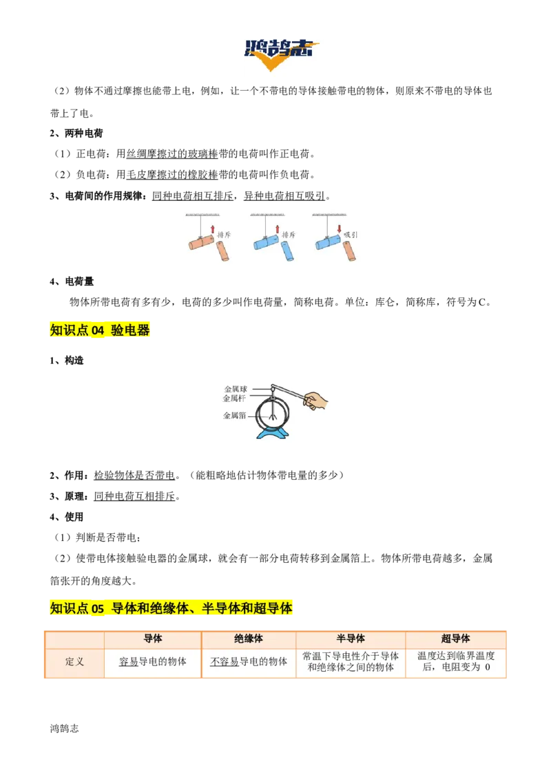 专题14电学基础（6大模块知识清单+5个易混易错+7种方法技巧+典例真题精析）（解析版）_8、物理总复习_物理一轮复习