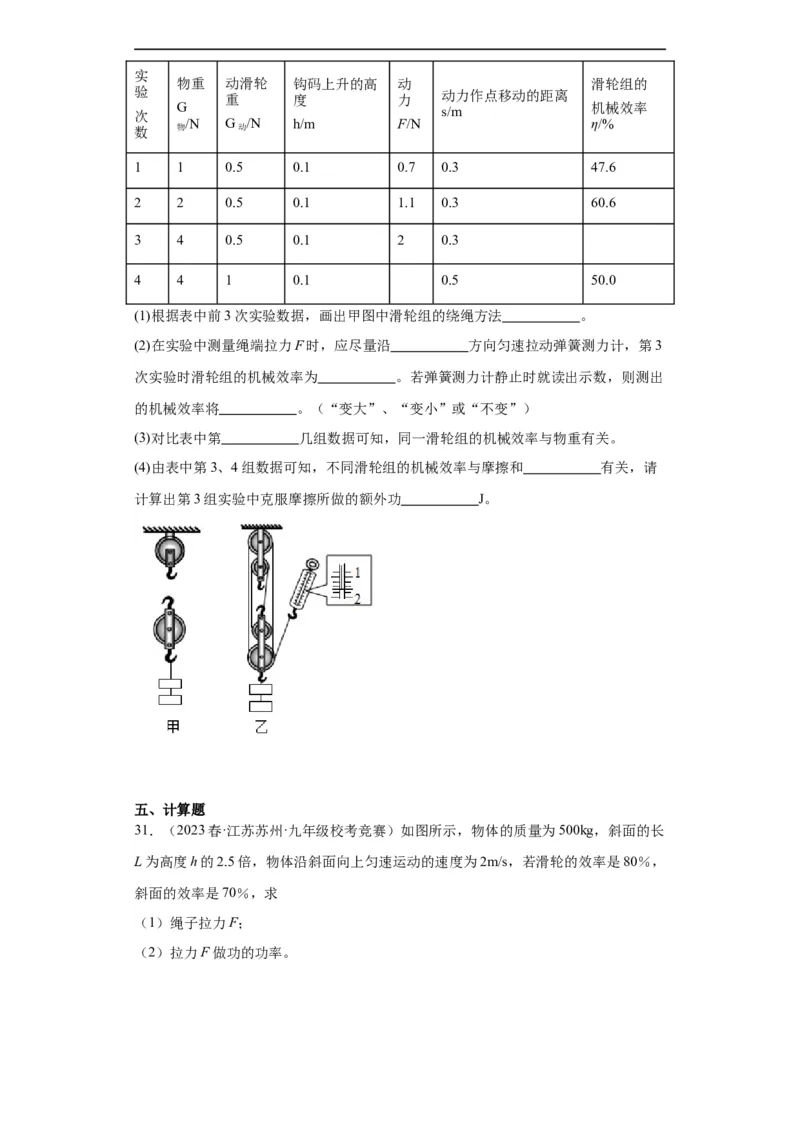 第09讲杠杆（学生版）-2023-2024全国初中物理竞赛试题精选精编_初物_初中物理培优竞赛试题校联考专题重难题汇编练习通用电子版PPT