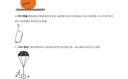 专题25力学做图重点问题（原卷版）_8、物理总复习_8.中考物理总复习_2023年中考复习资料_二轮复习_2023年二轮复习小微专题精准练助力中考物理四点问题大突破（通用版）