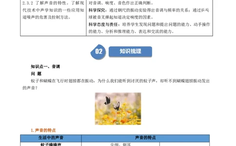 课时2.2声音的特性（教师版）_初物_八年级上下册+九年级全一册物理_八年级物理上册_讲义