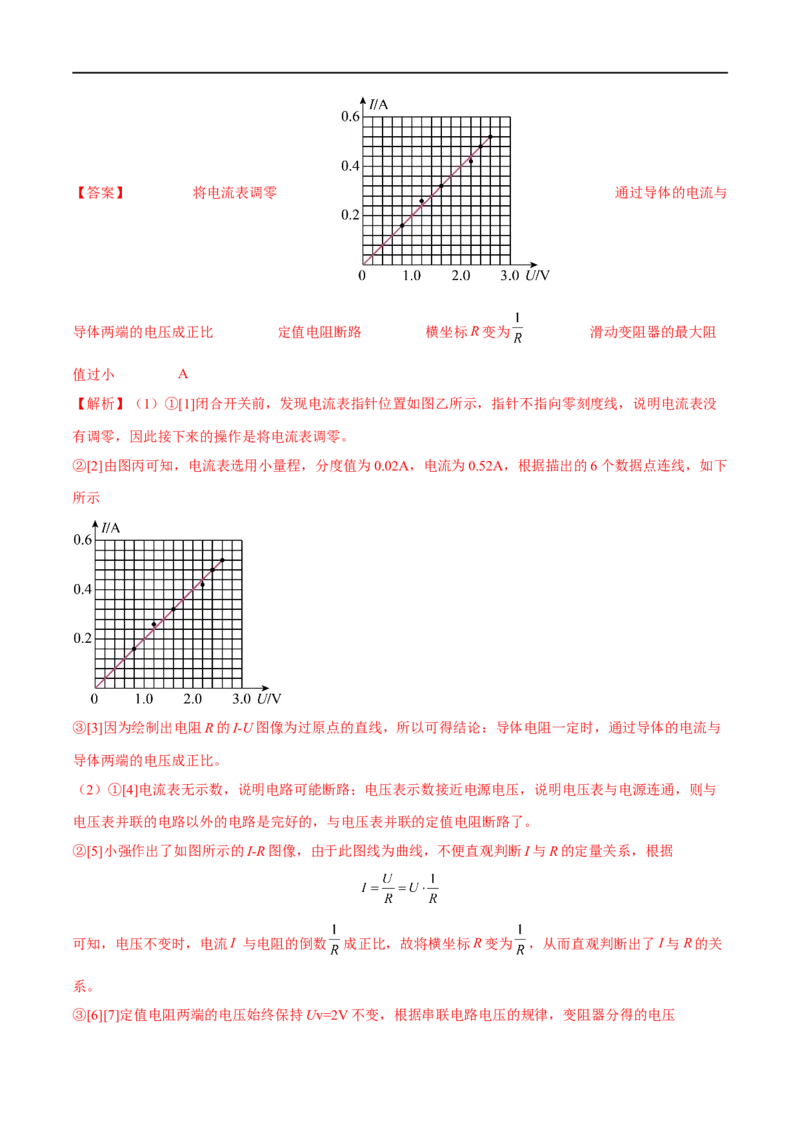 专题10电（磁）学实验（解析版）_8、物理总复习_8.中考物理总复习_2023年中考复习资料_二轮复习_备战2023年中考物理二轮四大模块针对集训（全国通用）_模块四电学