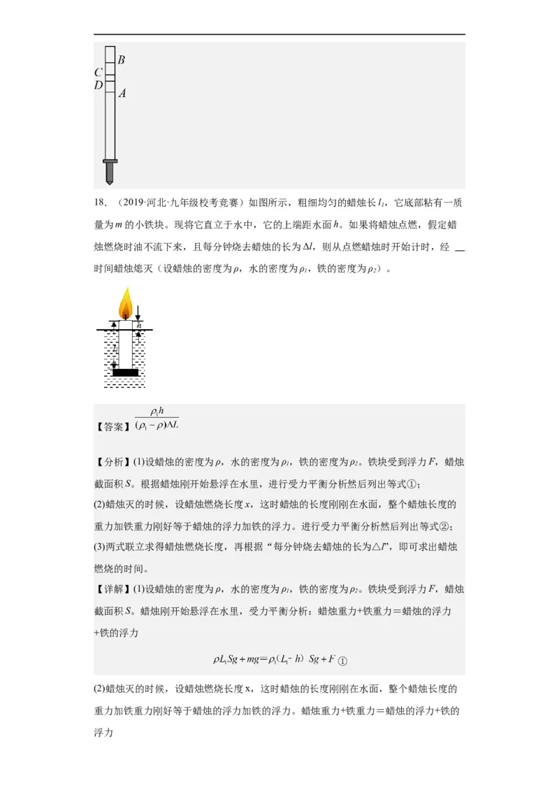 第12讲浮力（教师版）-2023-2024全国初中物理竞赛试题精选精编_初物_初中物理培优竞赛试题校联考专题重难题汇编练习通用电子版PPT