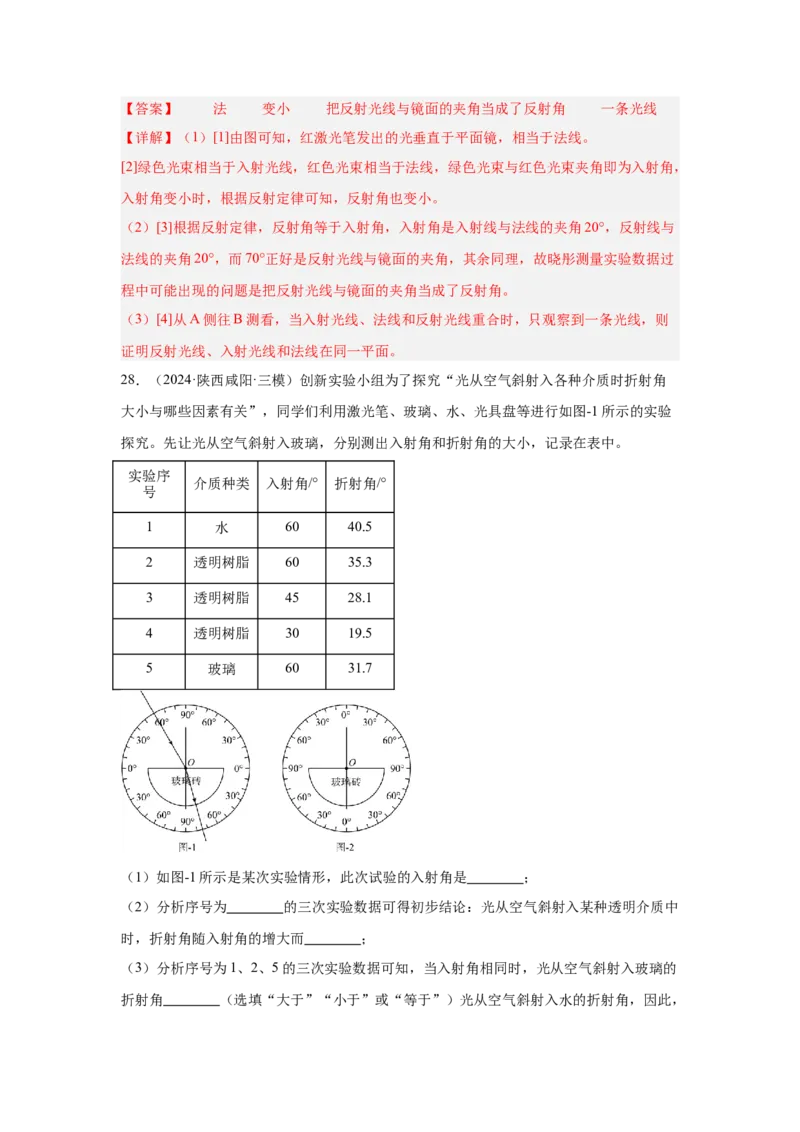第4章光现象（A卷&bull;单元套卷）（教师版）_初物_八年级上下册+九年级全一册物理_八年级物理上册_单元测试（完）