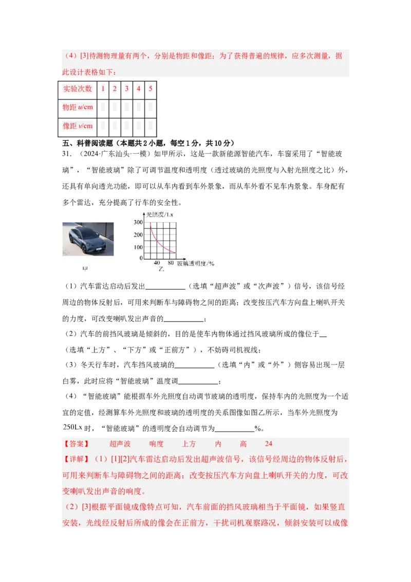 第4章光现象（A卷&bull;单元套卷）（教师版）_初物_八年级上下册+九年级全一册物理_八年级物理上册_单元测试（完）