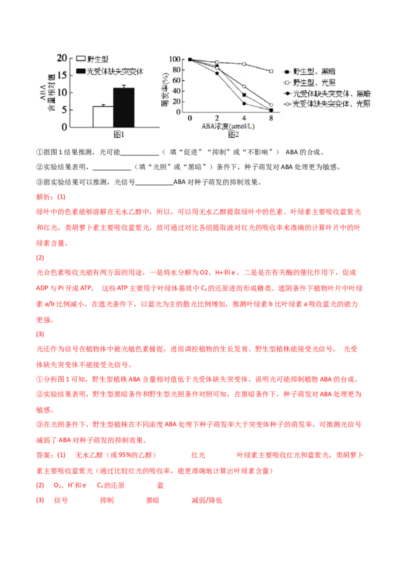 专题09稳态与调节分析（解析版）_2025年新高考资料_二轮复习_2025年高考生物二轮热点题型归纳与变式演练（新高考通用）3404350_专题09稳态与调节分析