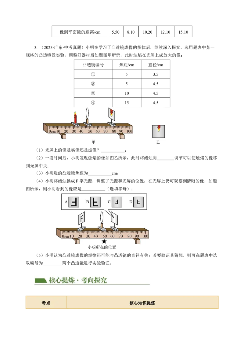 专题18实验探究题（光与热）（讲练）原卷版_8、物理总复习_8.中考物理总复习_2024年中考复习资料_二轮复习资料_完2024年中考物理二轮复习课件+讲义+练习（全国通用）