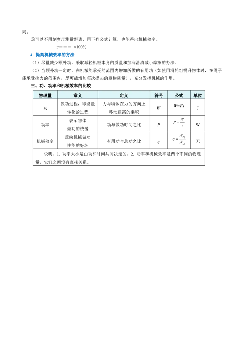 第十二章简单机械（（知识清单）学生版_初物_八年级上下册+九年级全一册物理_八年级物理下册_知识清单（更新中）