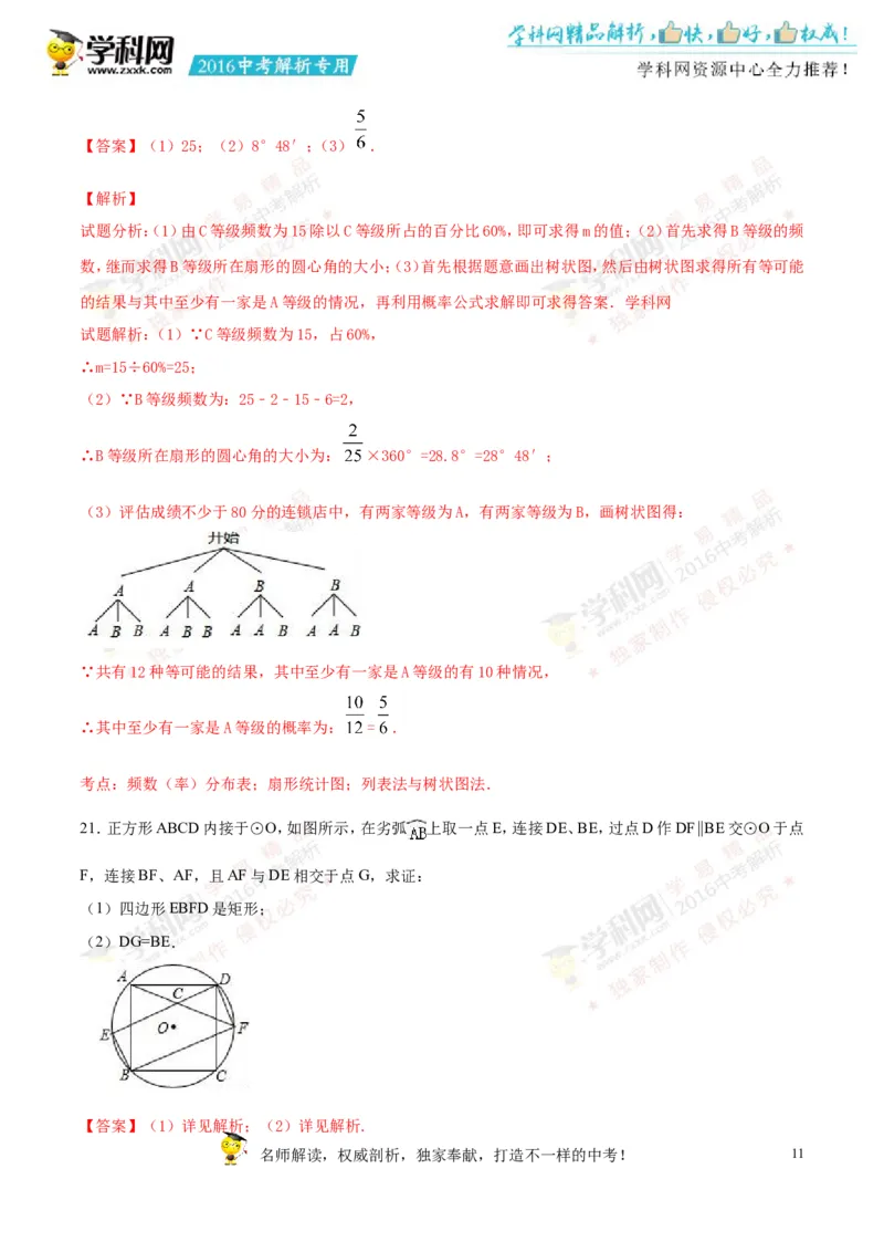 2016山东潍坊数学试卷+答案+解析(word整理版)_山东历年中考真题_山东省历年中考真题2013~2024_初中数学历年真题（2013-2024）