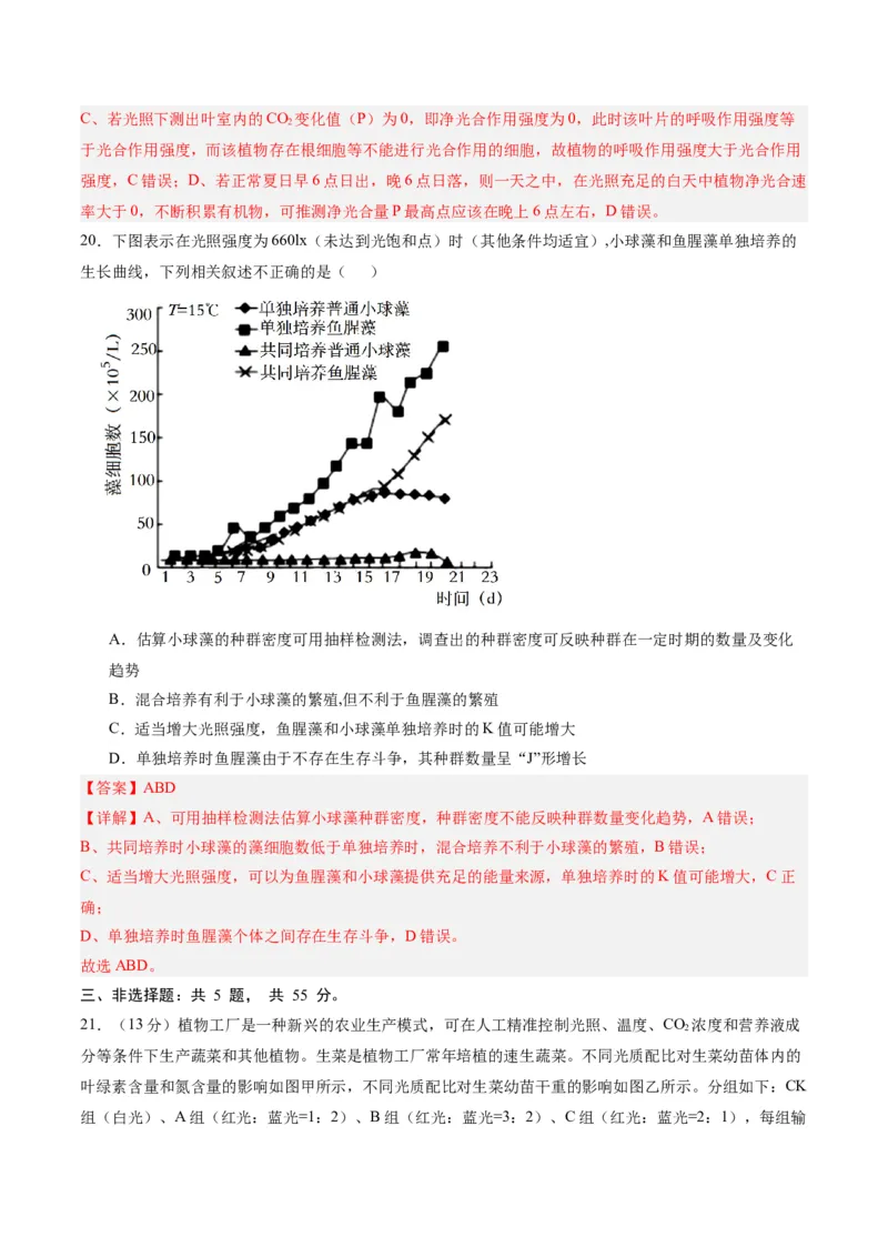 黄金卷06（解析版）-赢在高考&middot;黄金8卷备战2024年高考生物模拟卷（辽宁专用）_2024年新高考资料_4.2024高考模拟预测试卷