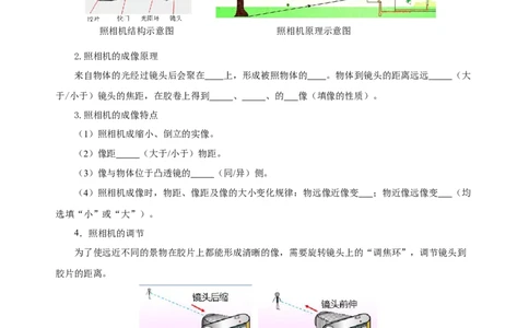第五章透镜及其应用（知识清单）-（人教版）（学生版）_初物_八年级上下册+九年级全一册物理_八年级物理上册_老课标资料_单元知识清单