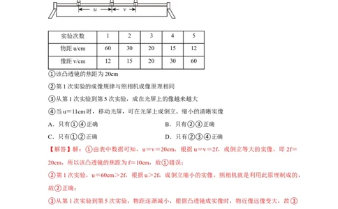 专题3凸透镜成像规律与应用（解析版）_8、物理总复习_2024年中考复习资料_二轮复习_2024年中考物理二轮专项复习核心考点讲解与必刷题型汇编