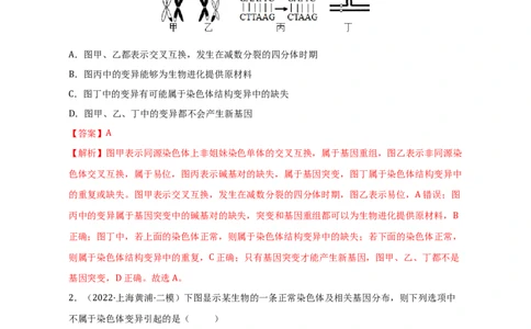 专题10生物的变异和进化（测试卷）-2023年高考生物二轮复习讲练测（全国通用）（解析版）_通用版（老高考）复习资料_2023年复习资料_二轮复习