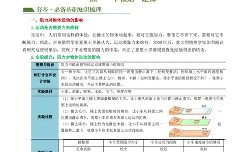 专题09运动和力（讲义）（原卷版）_8、物理总复习_2024年中考复习资料_一轮复习_课件+讲义+练习2024年中考物理一轮复习讲练测（全国通用）_配套讲义（原卷版+解析版）