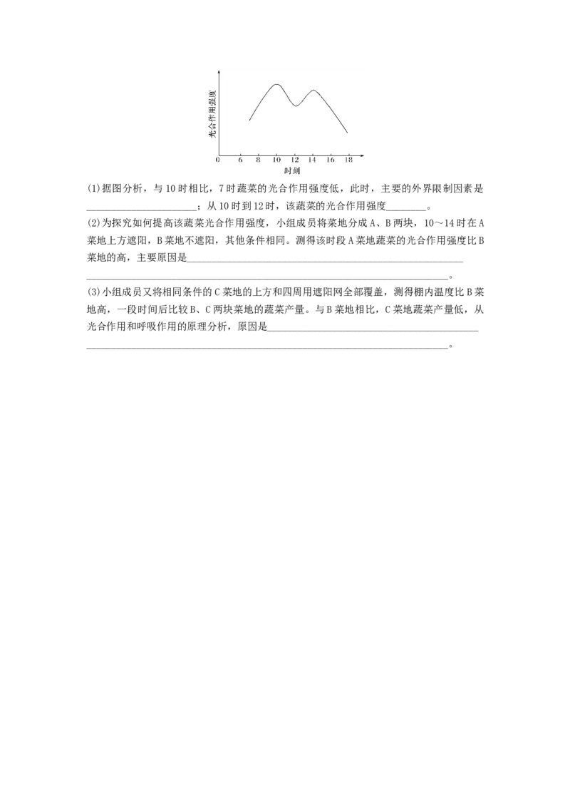 专题10光合作用与细胞呼吸的综合应用（串讲）（原卷版）_新高考复习资料_2024年新高考复习资料_一轮复习资料_完备战2024年高考生物一轮复习串讲精练（新高考专用）_串讲