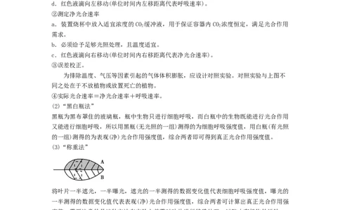专题10光合作用与细胞呼吸的综合应用（串讲）（原卷版）_新高考复习资料_2024年新高考复习资料_一轮复习资料_完备战2024年高考生物一轮复习串讲精练（新高考专用）_串讲