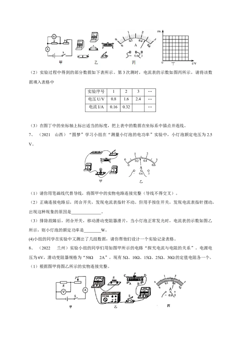 专题24伏安法应用攻略_8、物理总复习_8.中考物理总复习_2023年中考复习资料_专项复习_2023年中考物理重难点瓶颈突破（难点剖析+真题汇编+原创预测）（全国通用）