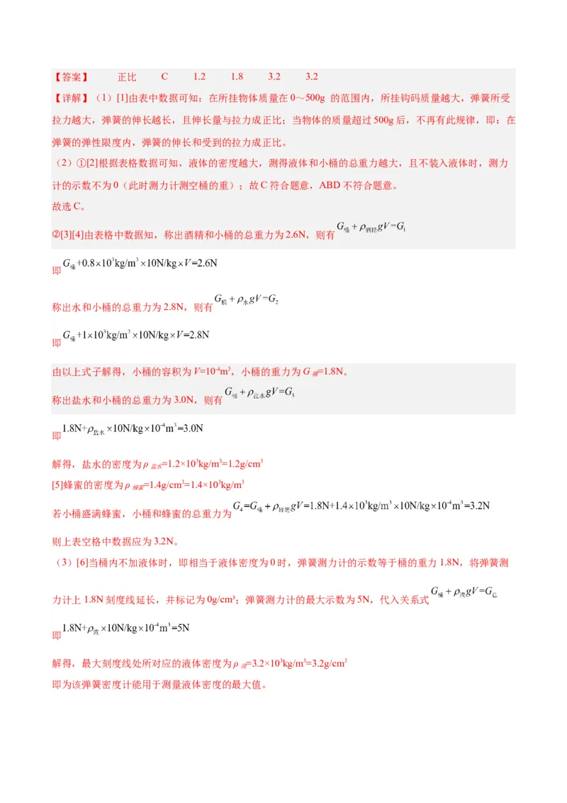 专题32力学实验专题（一）（解析版）_8、物理总复习_8.中考物理总复习_2024年中考复习资料_一轮复习资料_完备战2024年中考物理一轮复习讲义练习（全国通用）_教师版（含答案解析）
