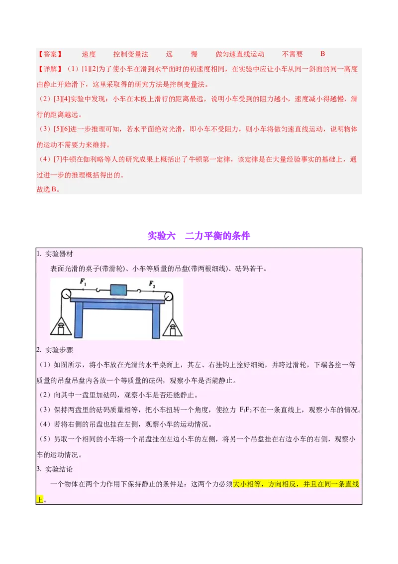 专题32力学实验专题（一）（解析版）_8、物理总复习_8.中考物理总复习_2024年中考复习资料_一轮复习资料_完备战2024年中考物理一轮复习讲义练习（全国通用）_教师版（含答案解析）