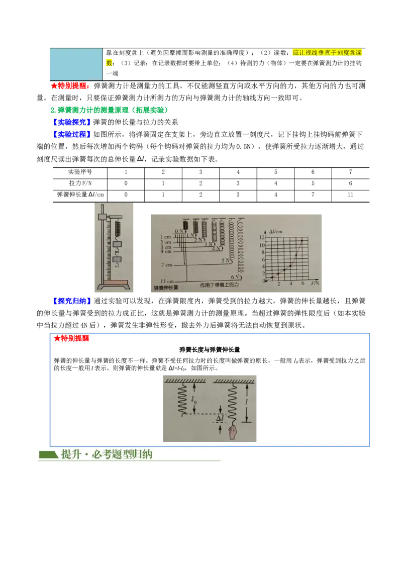 专题08力（讲义）（原卷版）_8、物理总复习_8.中考物理总复习_2024年中考复习资料_一轮复习资料_完2024年中考物理一轮复习课件+讲义+练习（全国通用）_配套讲义（原卷版+解析版）