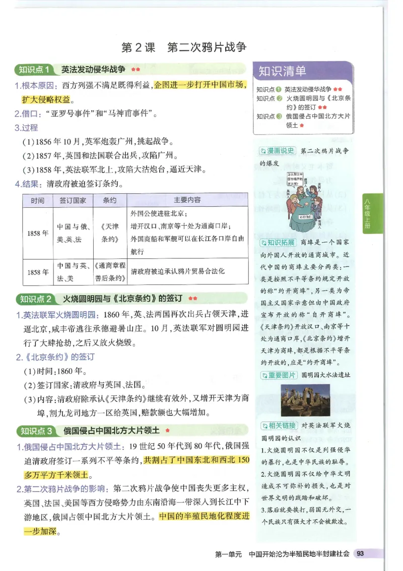 2025版《初中知识清单》-历史_《初中全科目知识点汇总》_2025初中知识清单_历史