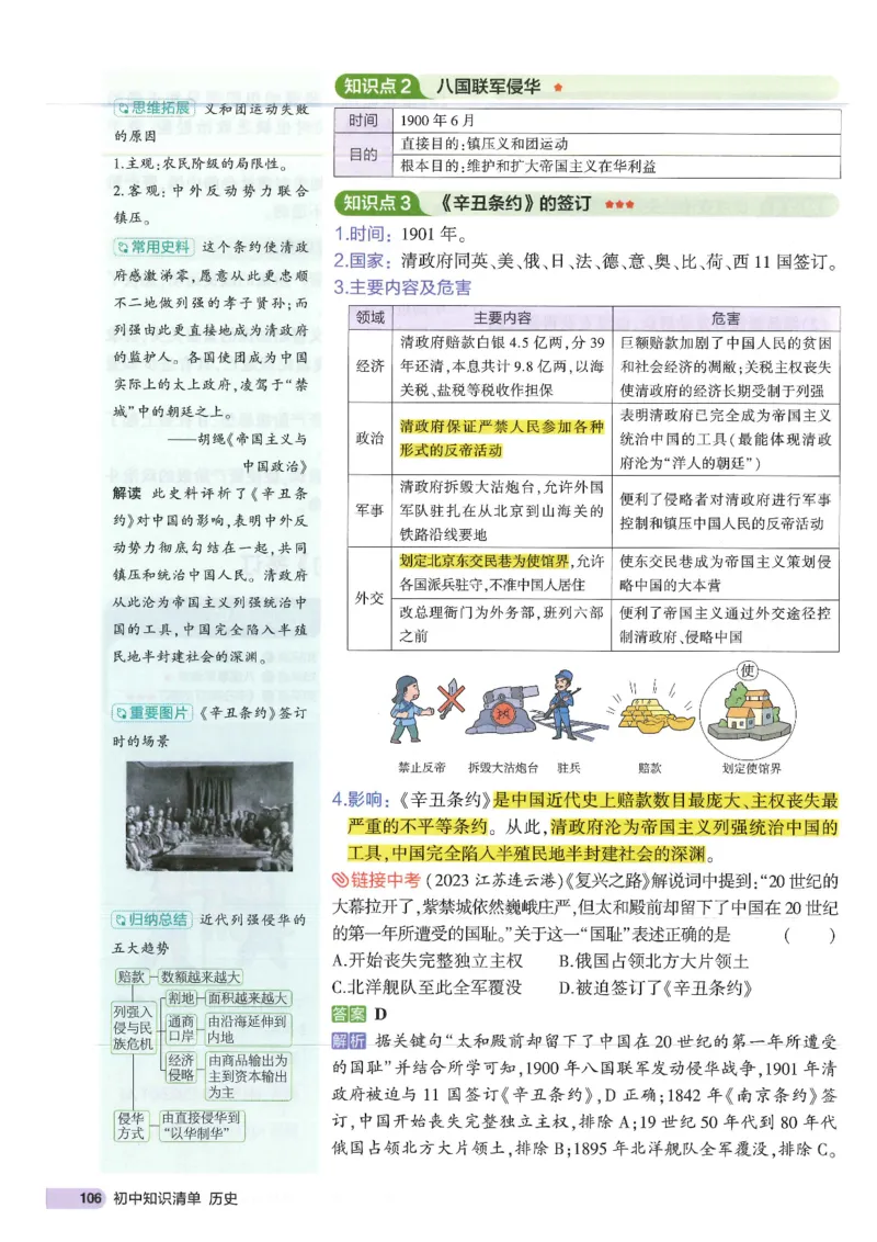 2025版《初中知识清单》-历史_《初中全科目知识点汇总》_2025初中知识清单_历史