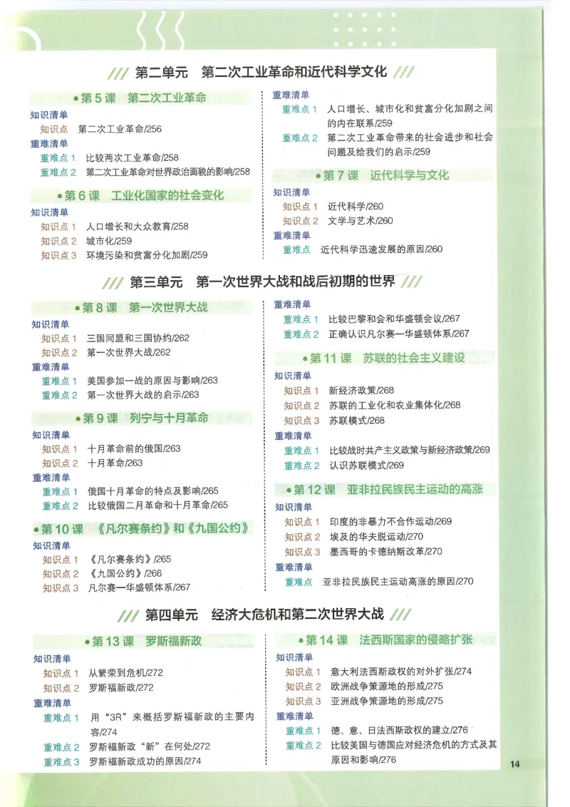 2025版《初中知识清单》-历史_《初中全科目知识点汇总》_2025初中知识清单_历史