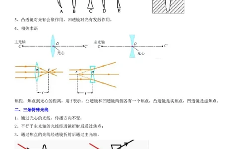 专题08透镜辨析与三条特殊光线作图（解析版）-2022年中考物理二轮专项复习核心考点讲解与必刷题型汇编（全国通用）_8、物理总复习_8.中考物理总复习_2022年中考复习资料