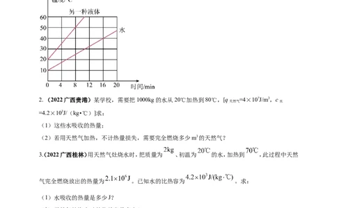 专题34热学综合计算（包括图像）难点问题（原卷版）_8、物理总复习_8.中考物理总复习_2023年中考复习资料_二轮复习_2023年二轮复习小微专题精准练助力中考物理四点问题大突破（通用版）