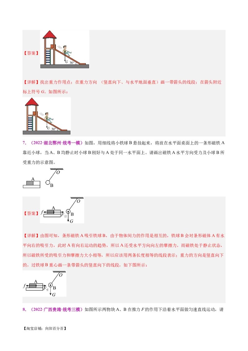 专题29力学作图专题（解析版）_8、物理总复习_2024年中考复习资料_一轮复习_完备战2024年中考物理一轮复习考点帮（全国通用）_教师版（含答案解析）