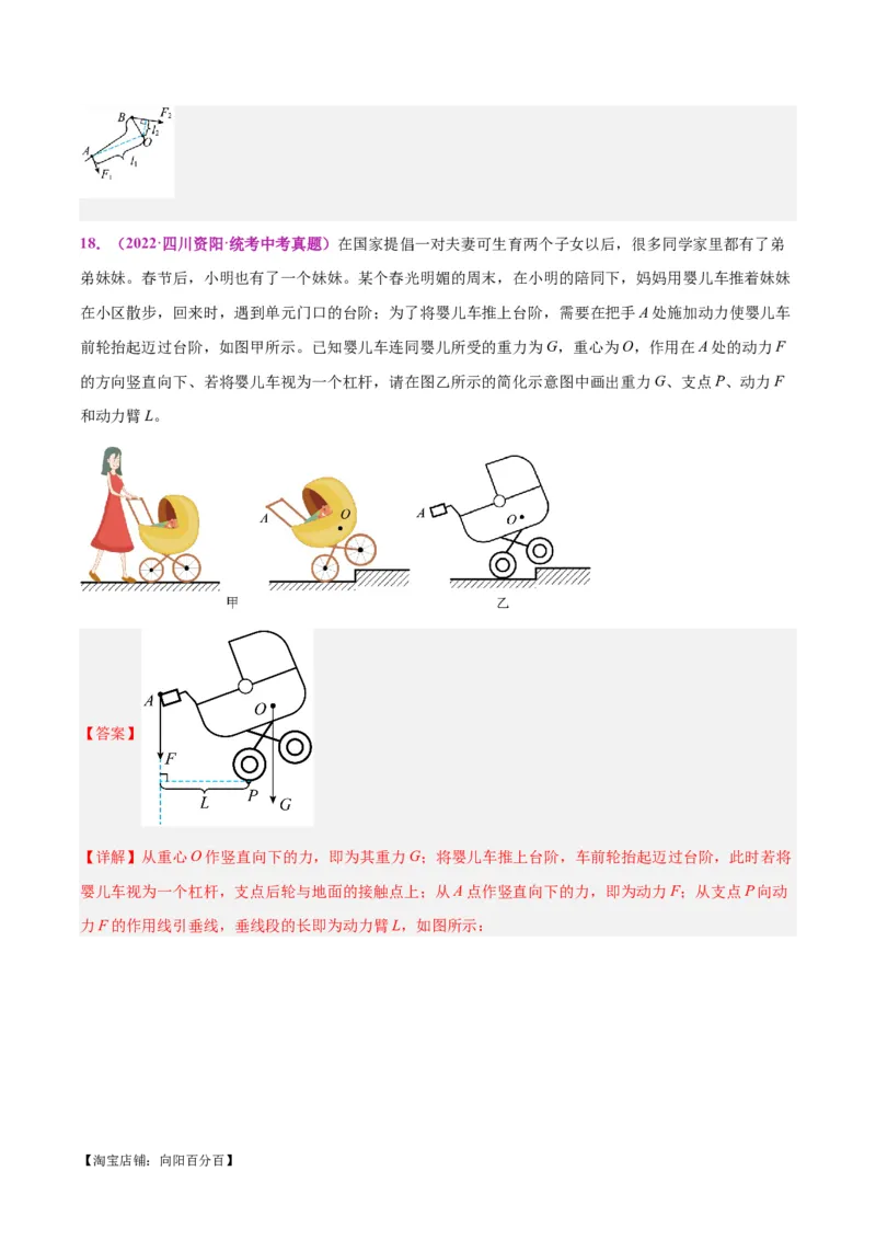 专题29力学作图专题（解析版）_8、物理总复习_2024年中考复习资料_一轮复习_完备战2024年中考物理一轮复习考点帮（全国通用）_教师版（含答案解析）