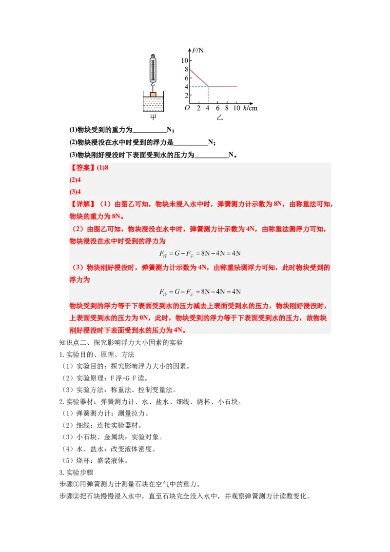 课时10.1浮力（教师版）_初物_八年级上下册+九年级全一册物理_八年级物理下册_讲义（更新中）-U26