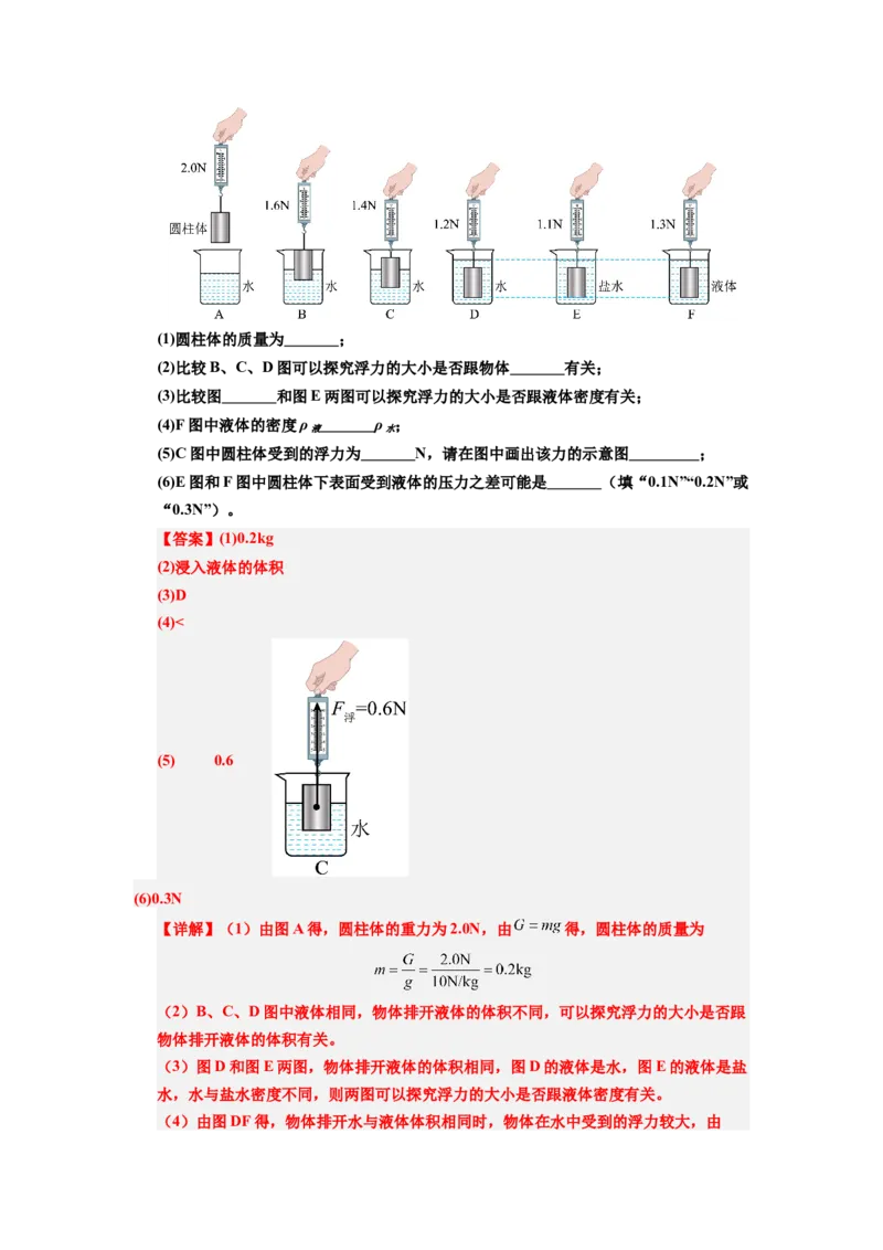 课时10.1浮力（教师版）_初物_八年级上下册+九年级全一册物理_八年级物理下册_讲义（更新中）-U26