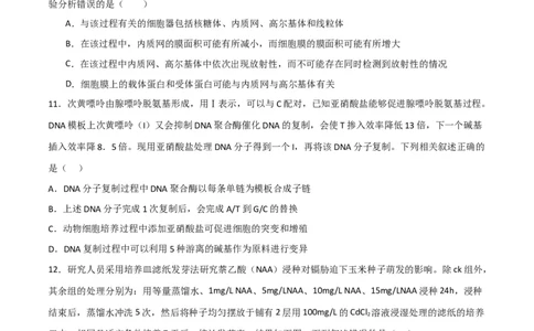 黄金卷04（考试版）-赢在高考&middot;黄金8卷备战2024年高考生物模拟卷（浙江专用）_2024年新高考资料_4.2024高考模拟预测试卷