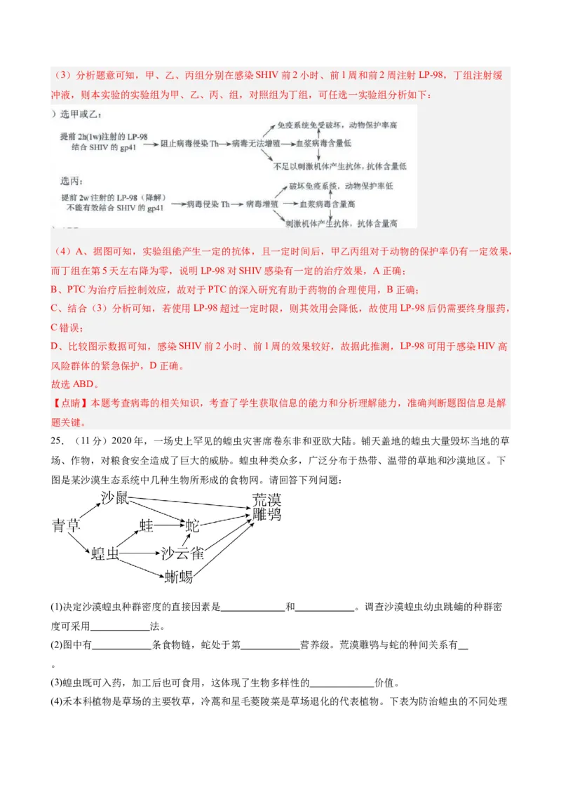 黄金卷02（解析版）-赢在高考&middot;黄金8卷备战2024年高考生物模拟卷（辽宁专用）_2024年新高考资料_4.2024高考模拟预测试卷