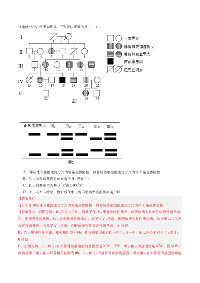 黄金卷02（解析版）-赢在高考&middot;黄金8卷备战2024年高考生物模拟卷（辽宁专用）_2024年新高考资料_4.2024高考模拟预测试卷