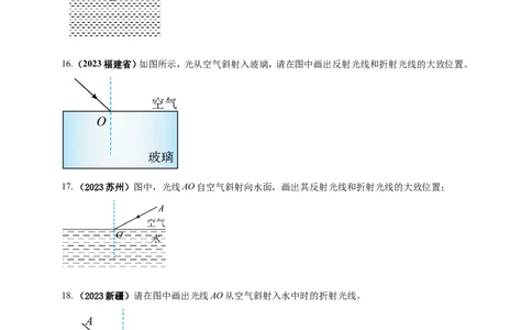 专题11中考光学作图类问题（原卷版）_8、物理总复习_2024年中考复习资料_二轮复习_夺分宝典备考2024年物理二轮中考总复习71个重难点亮点专题专炼（全国通用）