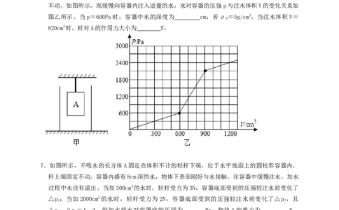 专题24浮力轻杆加水放水题型（知识点复习+例题讲解+过关练习）-备战2023年中考物理一轮复习考点帮（原卷版）_8、物理总复习_8.中考物理总复习_2023年中考复习资料_一轮复习