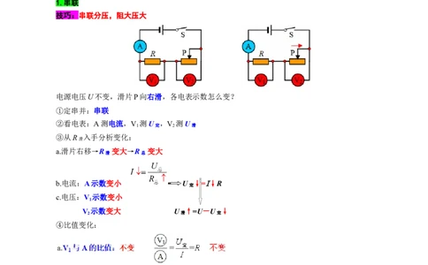 欧姆定律动态电路的类型及分析_8、物理总复习_2024年中考复习资料_专项复习资料_2024年中考物理复习辅导系列_❤更新专项复习