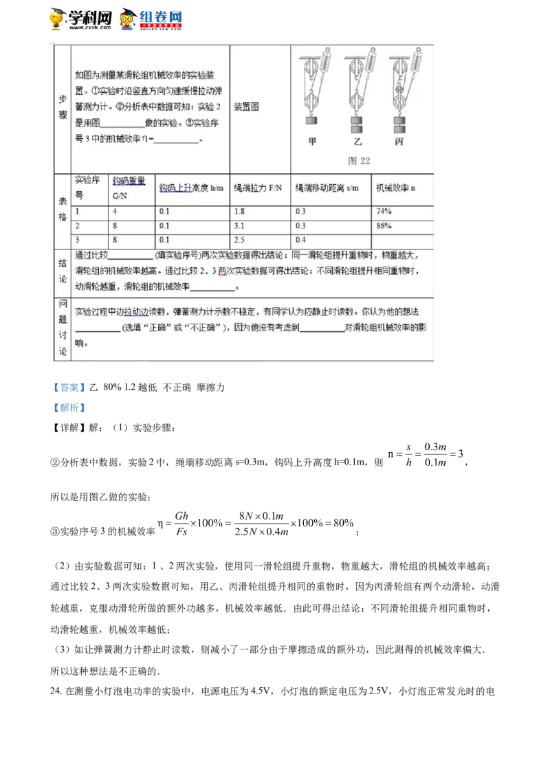 2018山东德州物理试卷+答案+解析(word整理版)_山东历年中考真题_山东省历年中考真题2013~2024_初中物理历年真题（2013-2024）