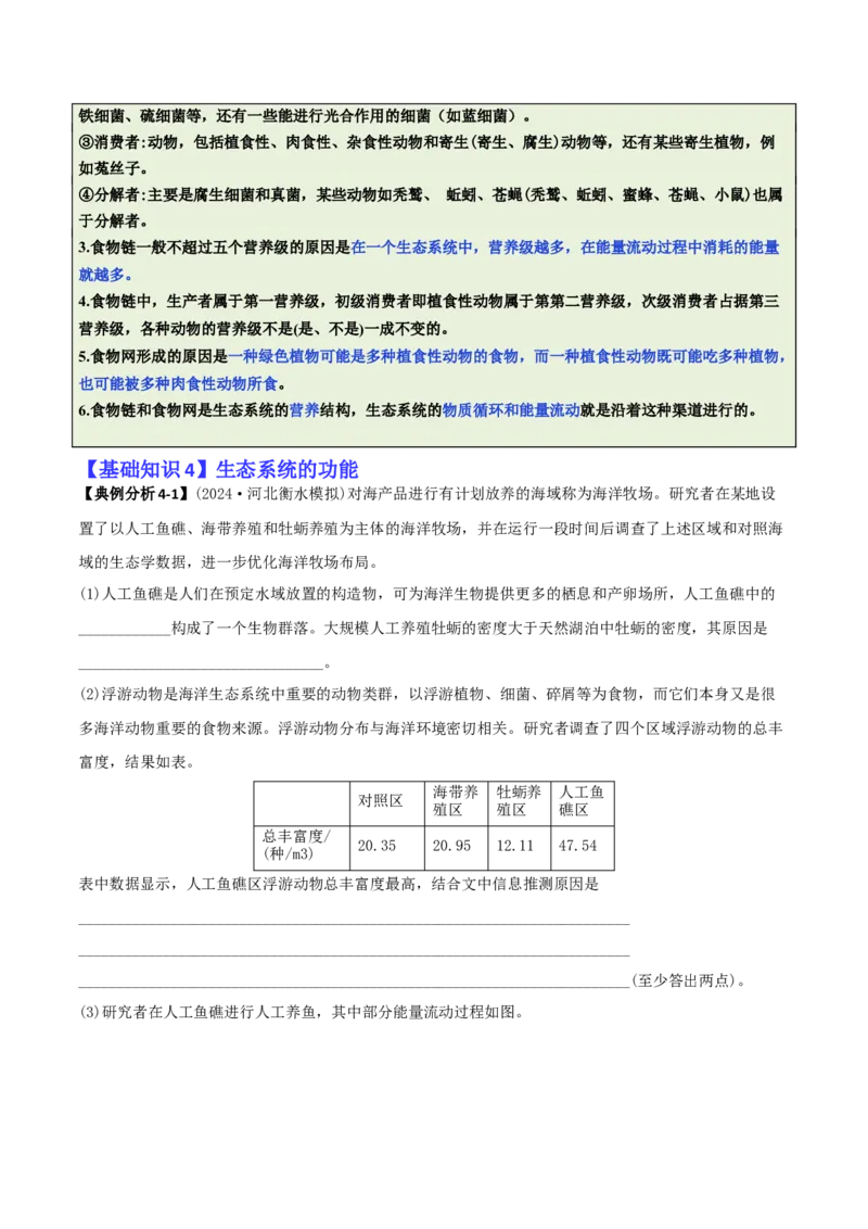 专题08生态系统综合题（解析版）_2025年新高考资料_二轮复习_2025年高考生物二轮热点题型归纳与变式演练（新高考通用）3404350_专题08生态系统综合题