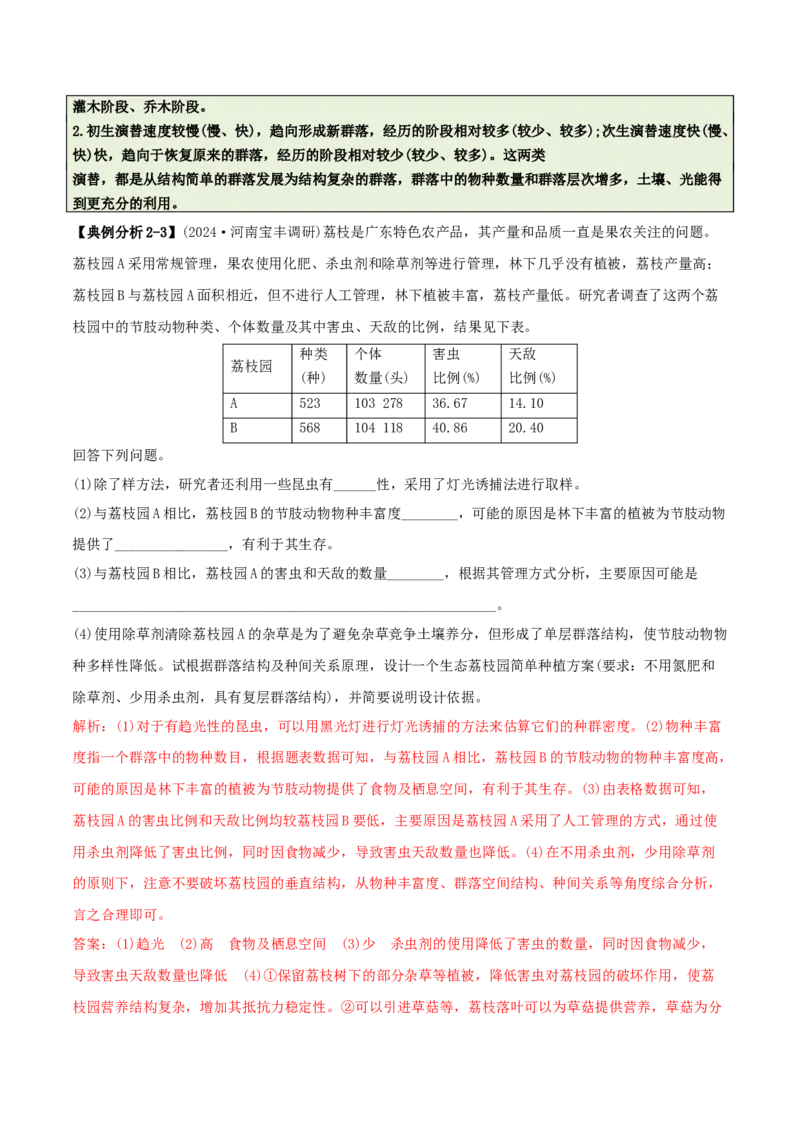 专题08生态系统综合题（解析版）_2025年新高考资料_二轮复习_2025年高考生物二轮热点题型归纳与变式演练（新高考通用）3404350_专题08生态系统综合题