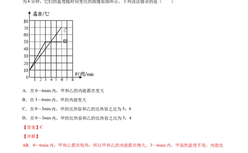 专题14热和能-备战2022年中考物理一轮复习考点微专题_8、物理总复习_8.中考物理总复习_2022年中考复习资料_备战2022年中考物理一轮复习考点微专题