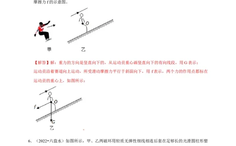 作图题01受力分析类（解析版）_8、物理总复习_2024年中考复习资料_二轮复习_（讲义+练习）2024年中考物理二轮题型专项复习