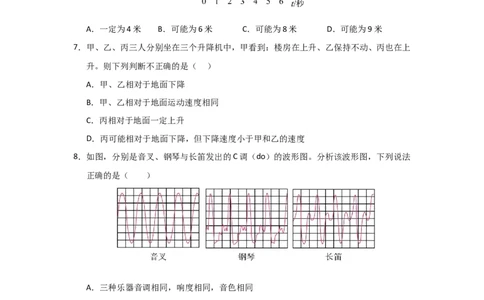 八年级上册物理压轴题考卷01（原卷版）_初物_八年级上下册+九年级全一册物理_八年级物理上册_压轴题训练