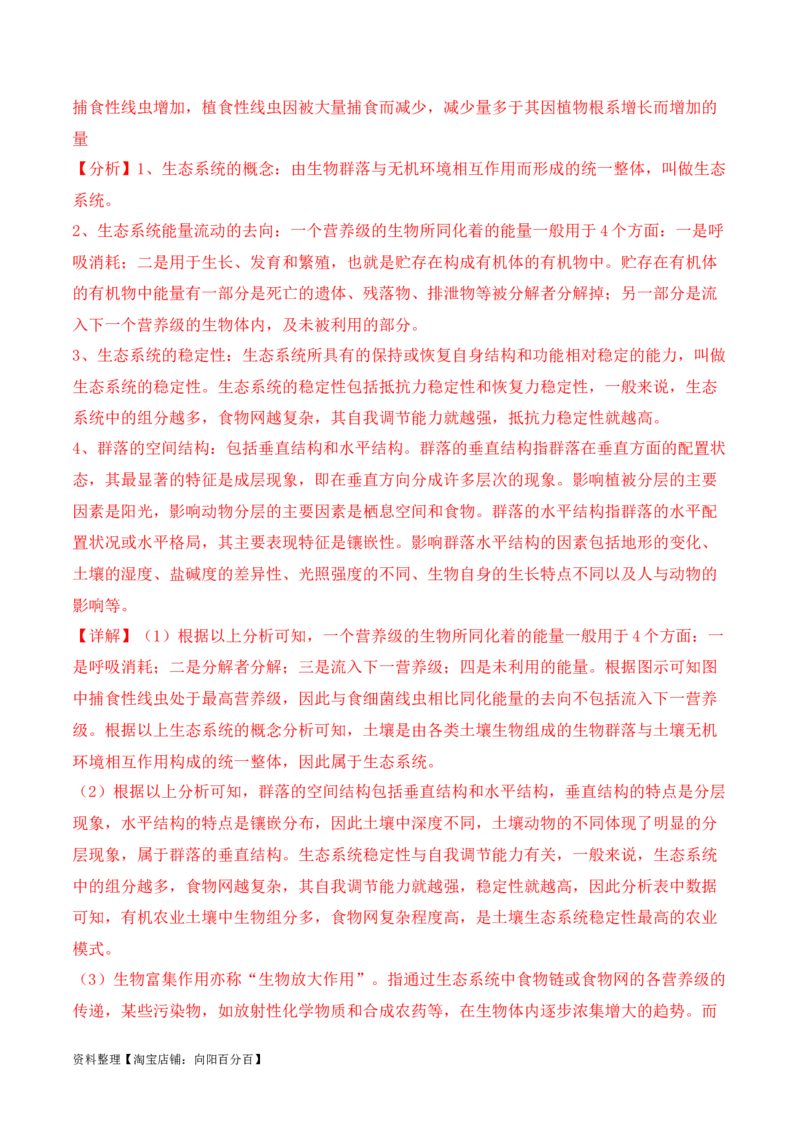 专题09生态环境（解析版）_新高考复习资料_2024年新高考复习资料_二轮复习资料_2024年高考生物二轮热点题型归纳与变式演练（新高考通用）_教师版（含答案解析）