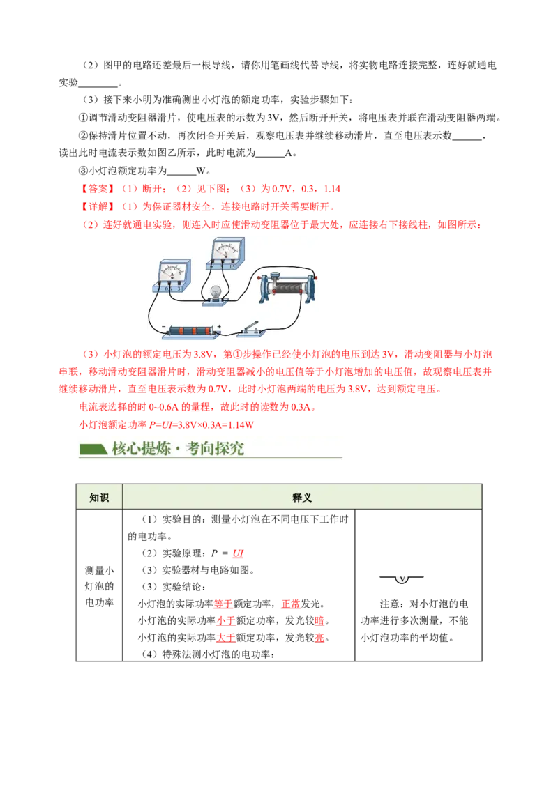 专题11电功率家庭电路（讲练）解析版_8、物理总复习_8.中考物理总复习_2024年中考复习资料_二轮复习资料_完2024年中考物理二轮复习课件+讲义+练习（全国通用）