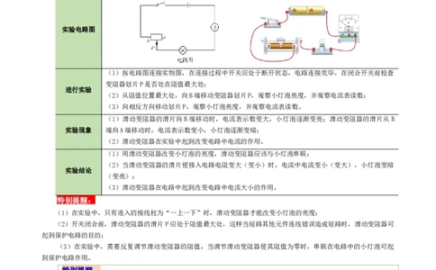 课时16.4变阻器（教师版）_初物_八年级上下册+九年级全一册物理_九年级物理全一册_讲义_2025版