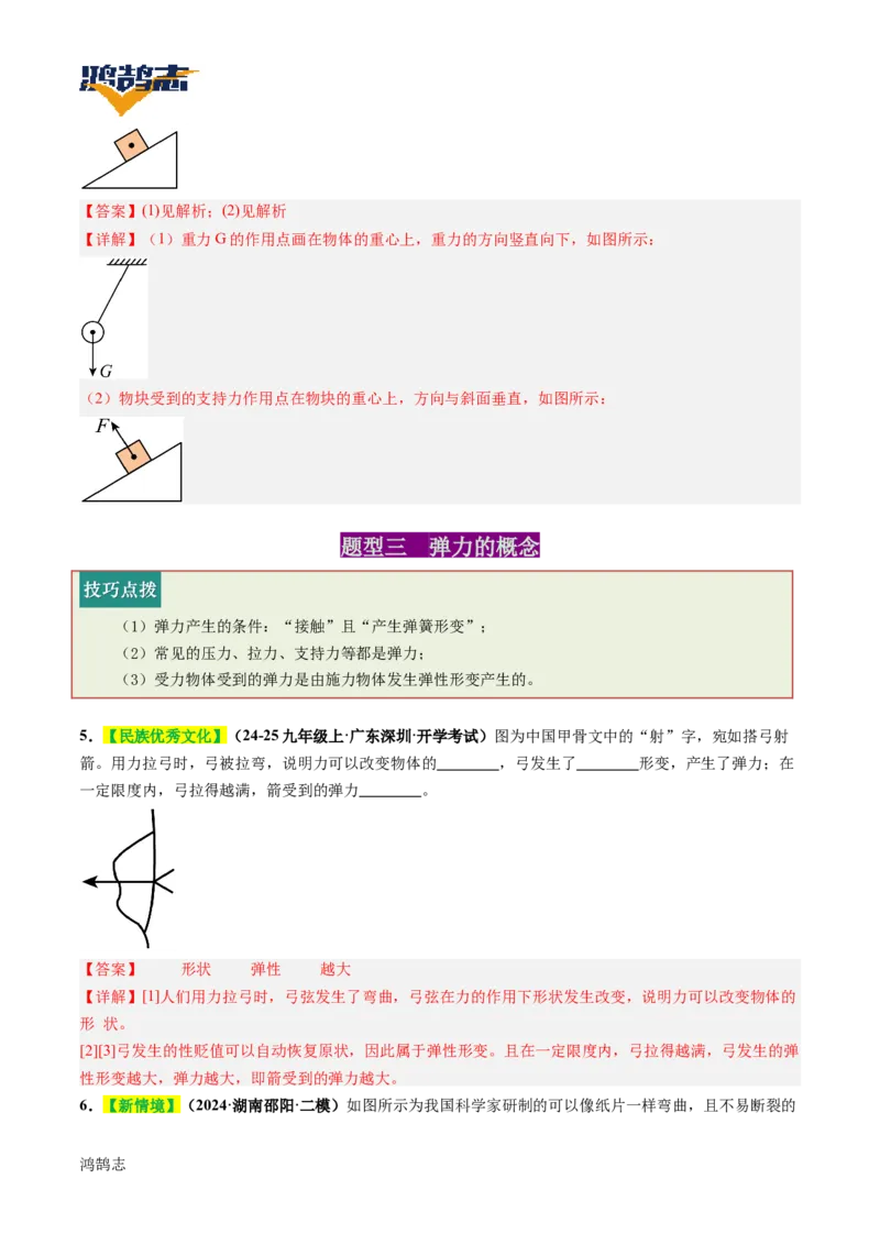 专题08力（讲义）（解析版）_8、物理总复习_《2025年中考复习讲义》物理