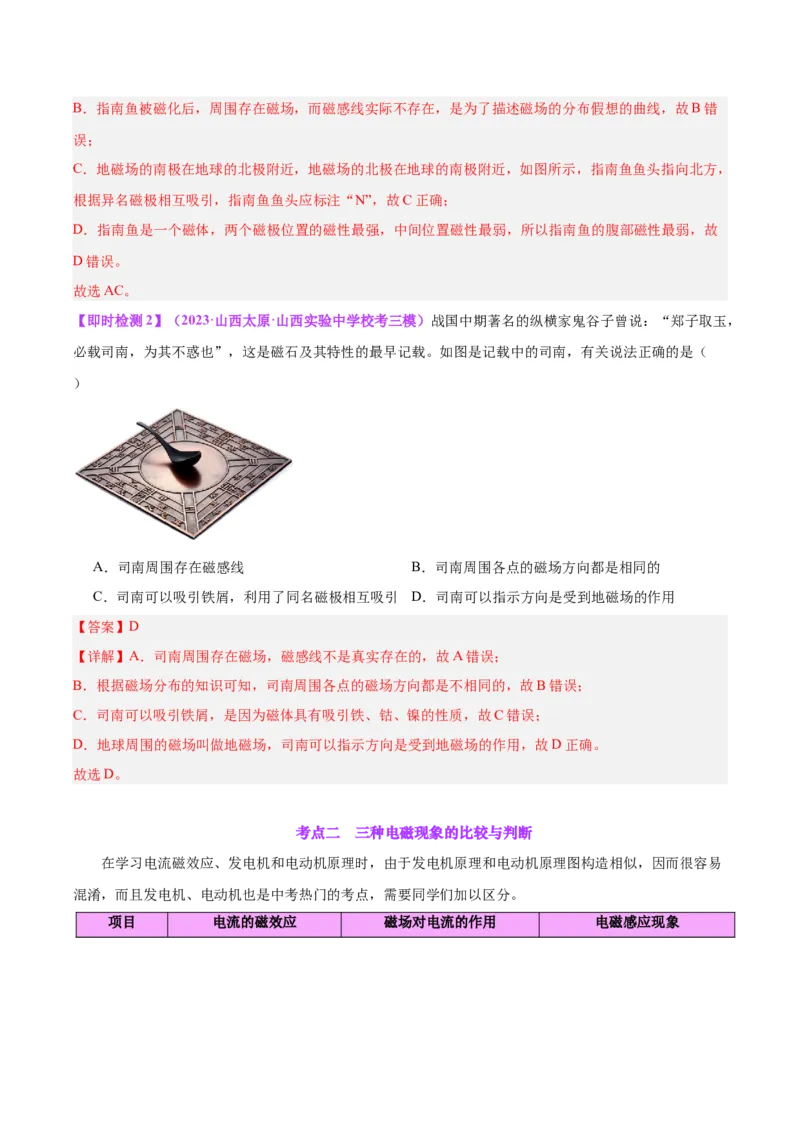 专题27电和磁（解析版）_8、物理总复习_8.中考物理总复习_2024年中考复习资料_一轮复习资料_完备战2024年中考物理一轮复习讲义练习（全国通用）_教师版（含答案解析）